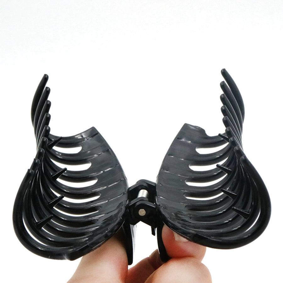 New Korean Style Simple Large Size Frosted Elastic Paint Keel Clip Back Head Shark Clip Grab Clip Hair Shower Hairpin