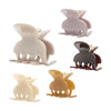 Women's Cute Simple Style Solid Color Acetic acid sheets Hair Claws
