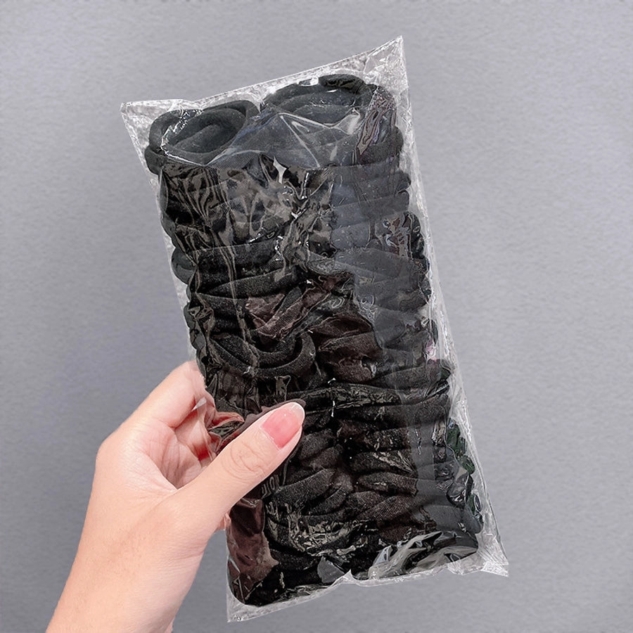 korean candy color towel hair ring combination set simple and versatile rubber band hair headdress