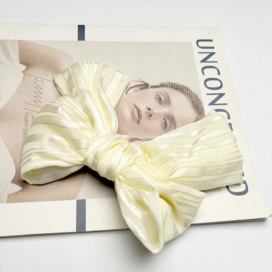 Women's Elegant Bow Knot Fabric Hair Clip