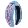 women's elegant luxurious classic style letter cloth hair band