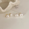 Bright Pearl silver stud earrings  new fashion mosquito coil ear clip commuter good quality earrings Korean temperament online celebrity