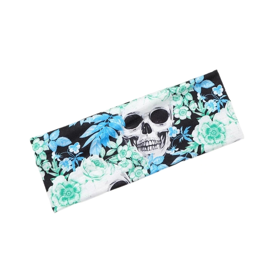 Women's Cute Funny Pumpkin Cartoon Character Spider Cloth Printing Hair Tie