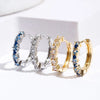 1 Pair Casual Elegant Geometric Plating Copper Zircon Earrings