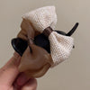 vintage style bow knot alloy cloth hair claws