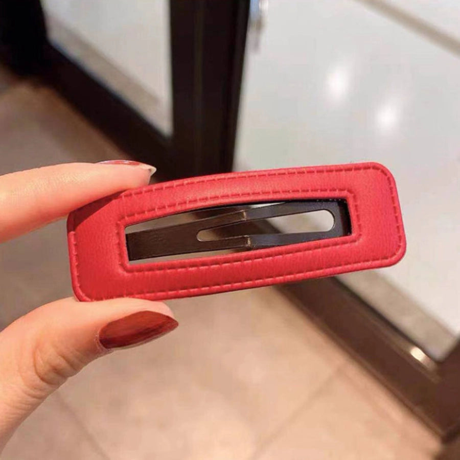 sweet geometric alloy hollow out hair clip 1 piece