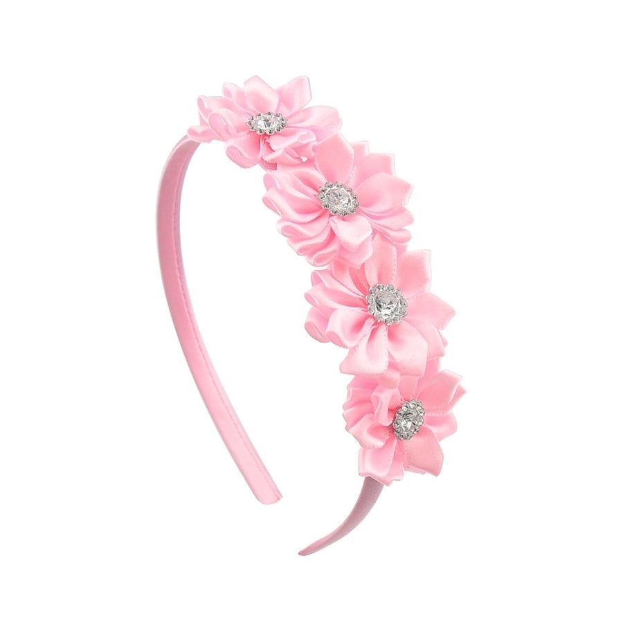 children's headband  4 diamond-studded polygonal flower handmade headband