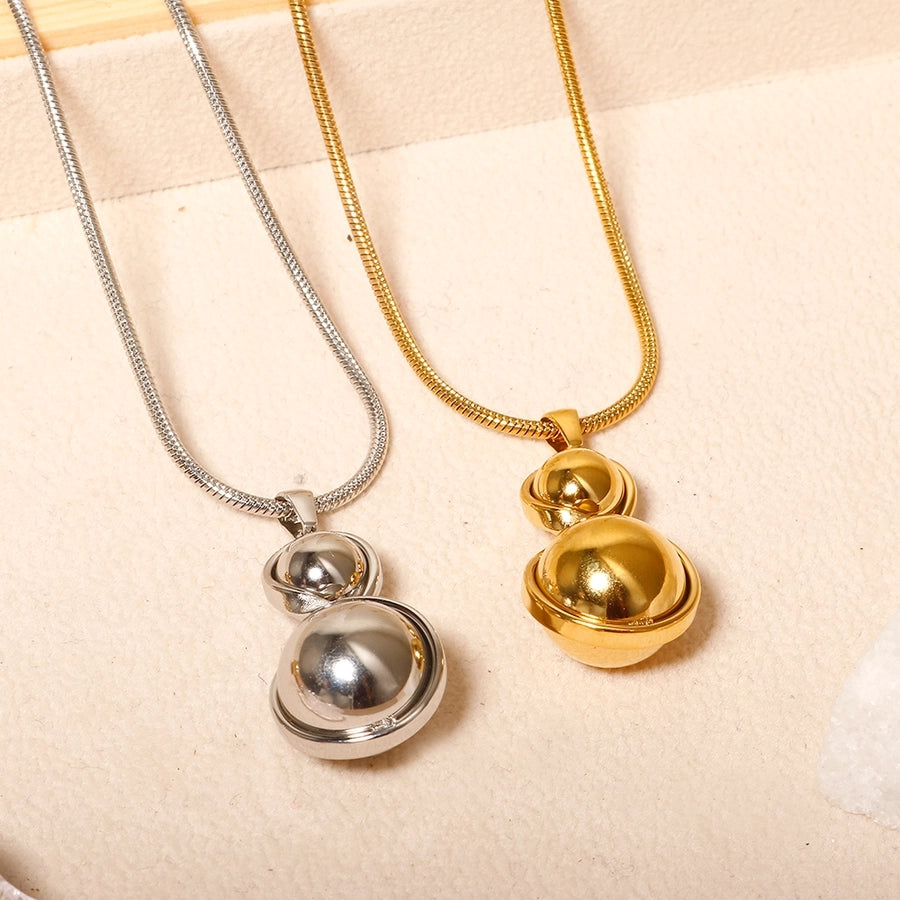 Jewelry Simple Style Classic Style Circle 304 Stainless Steel Jewelry Set