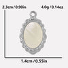 Jewelry Vintage Style Classic Style Oval 304 Stainless Steel Shell Abalone Shell 18K Gold Plated Irregular Plating Pendant Necklace