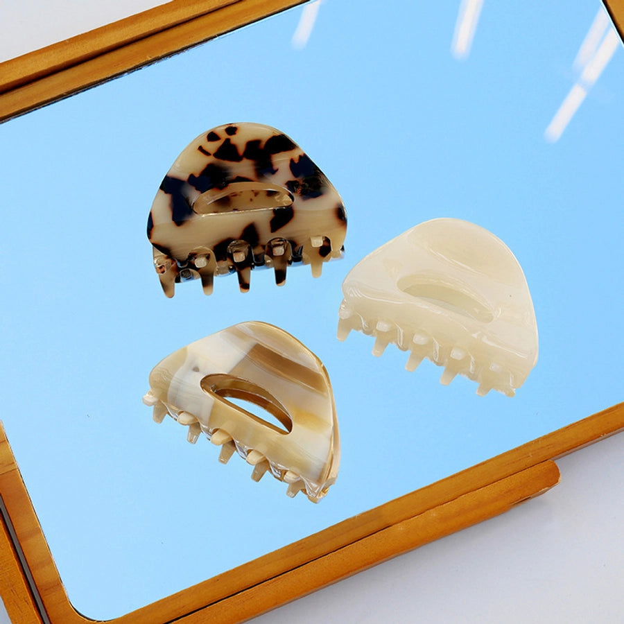 fashion tortoiseshell hollow semicircle hair clip simple hairpin