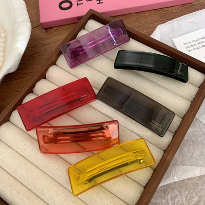 Women's Basic Simple Style Classic Style Arc Injection Molding Hair Clip