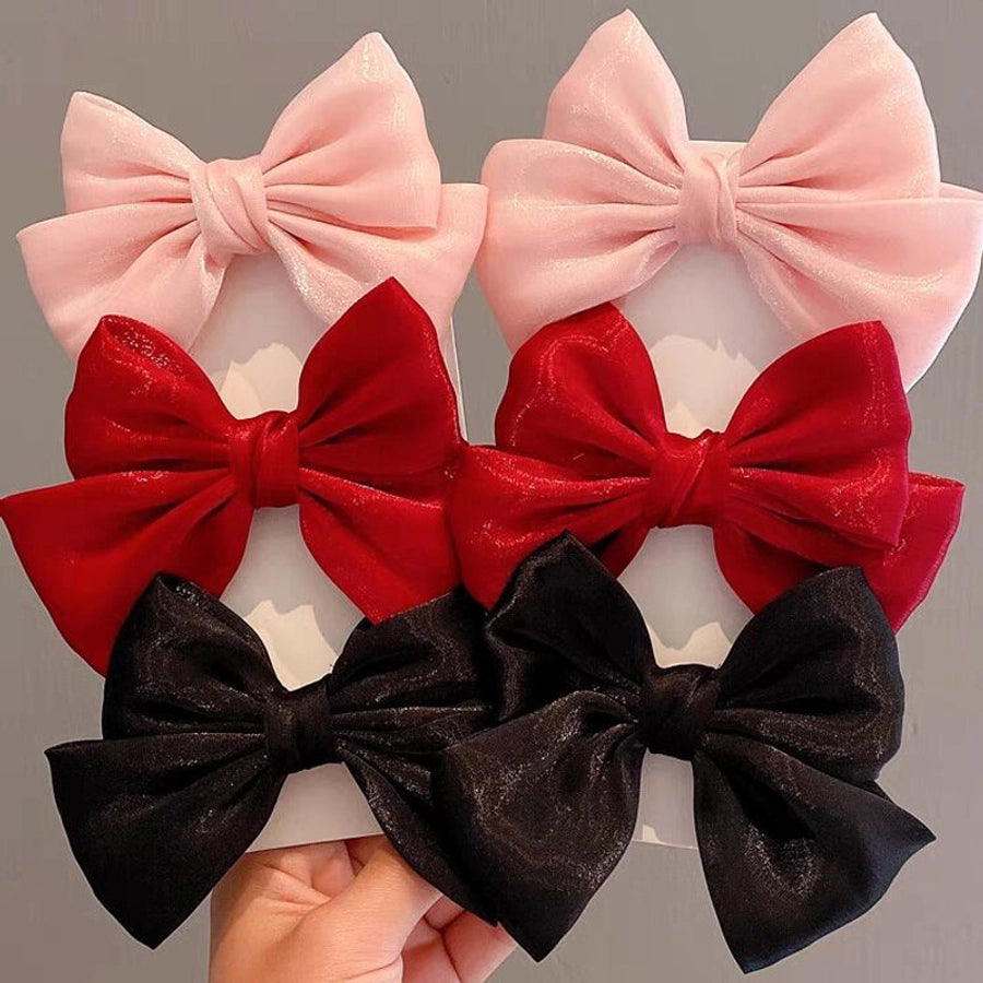 sweet bow knot cloth hair clip