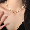 Simple Style Classic Style Round Artificial Crystal Imitation Pearl  Layered Necklaces