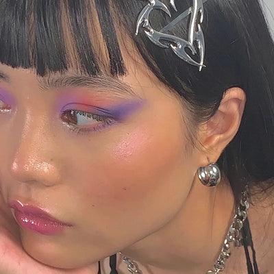 fashion heart shape alloy plating hair clip 1 piece