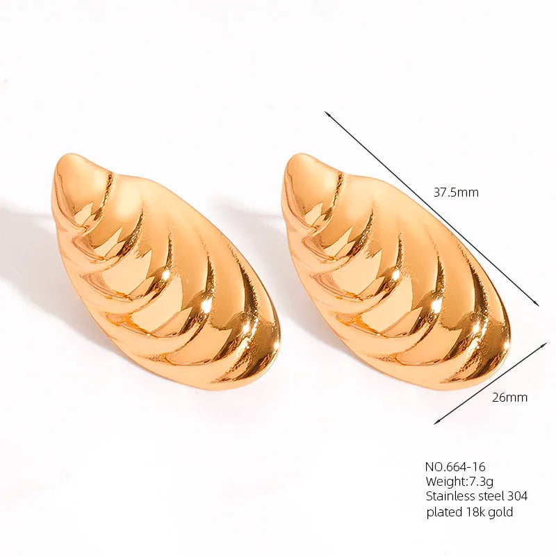 1 Pair Retro French Style Classic Style Geometric Flower 304 Stainless Steel Artificial Pearls 18K Gold Plated Imitation Gold  Ear Studs