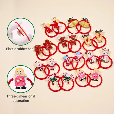 Christmas Cute Kid'S Santa Claus Hair Tie