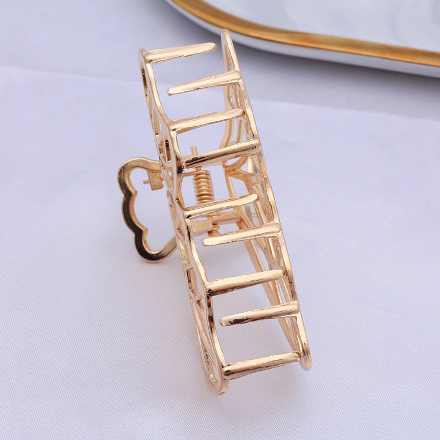 Women's net red hair clip large plate alloy grip women's back head butterfly shark clip hairpin