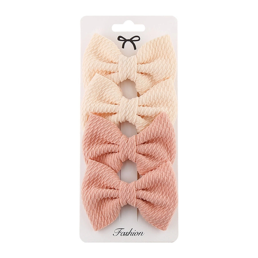 girl's simple style bow knot cloth braid hair band