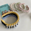 korean winding pearl woven headband