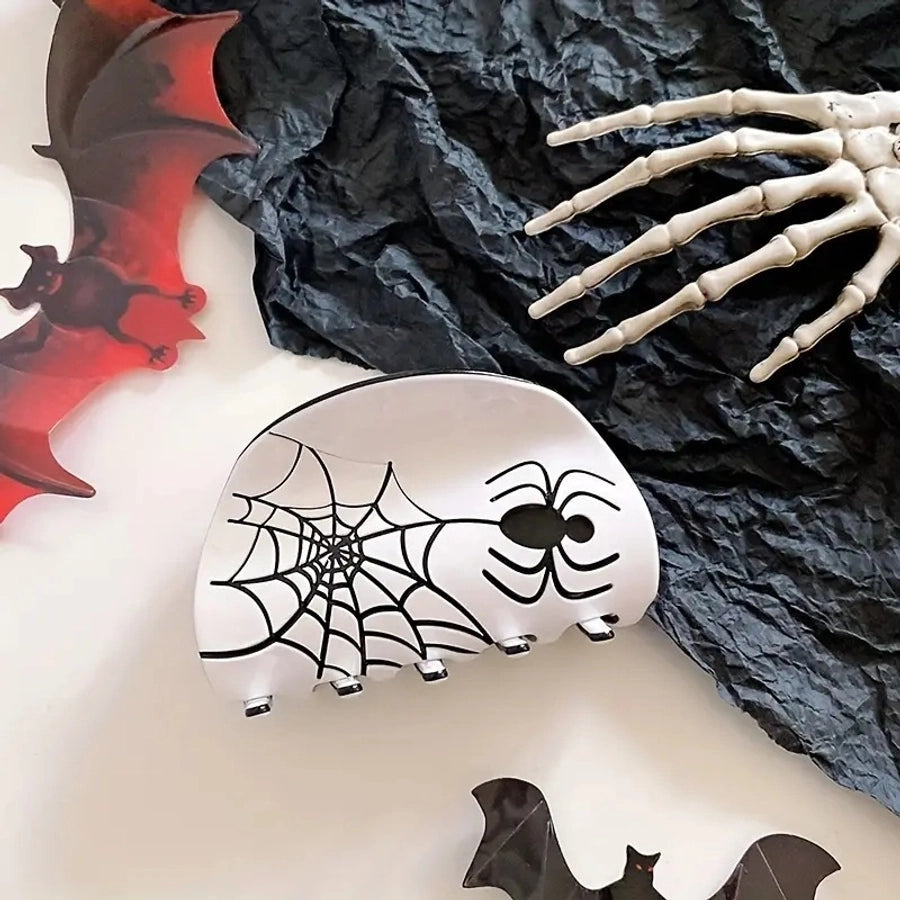 Halloween Simple Style Women's Spider Spider Web Acetic acid sheets Hair Claws