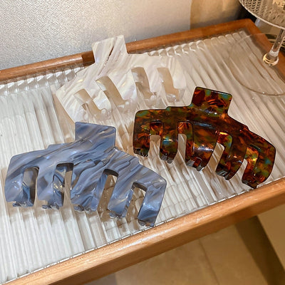 Korean Super Fairy High-end Acetic Acid Large Grab Clip Elegant Internet Celebrity Elegant Shark Clip Fashionable Simple Back Head Hairpin