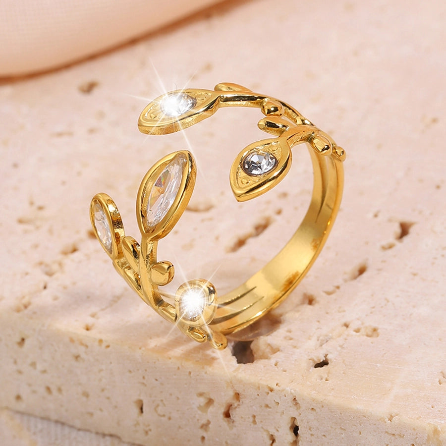 Jewelry Elegant Simple Style Classic Style Geometric 304 Stainless Steel Open Rings