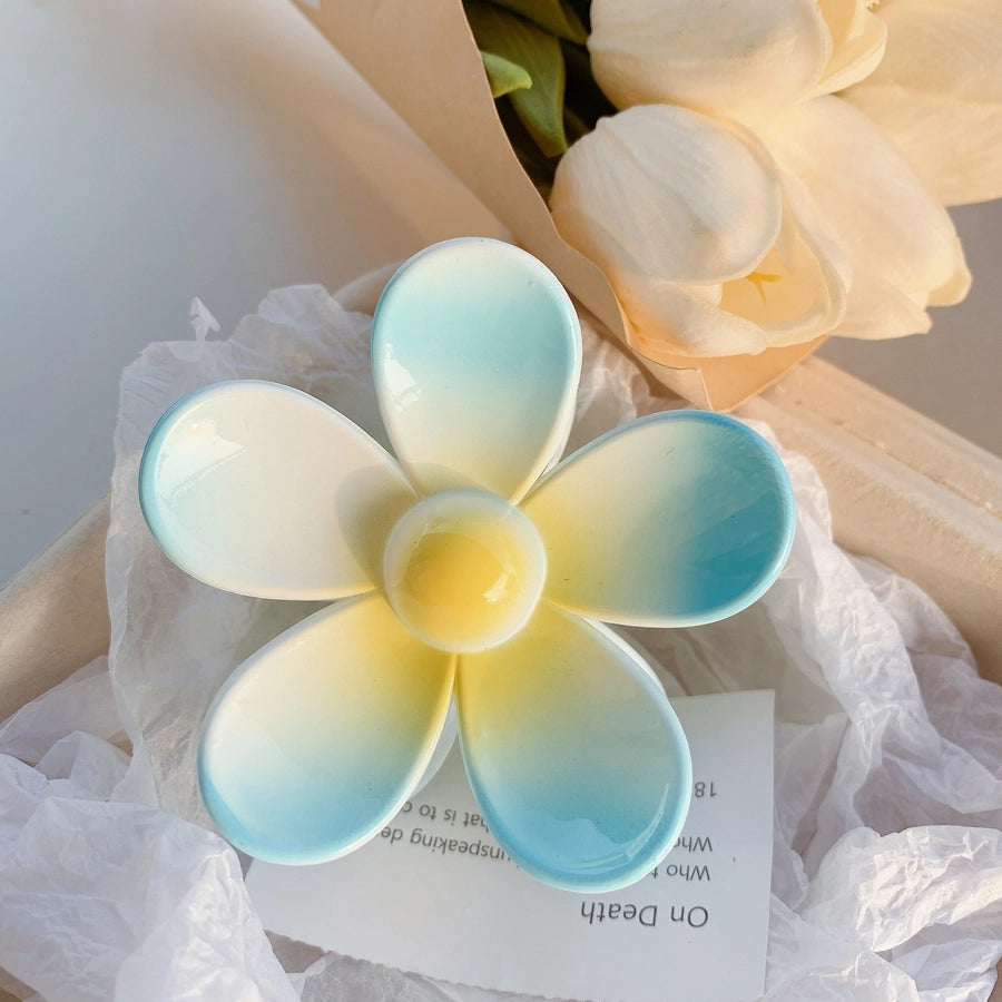 sweet flower plastic hair claws
