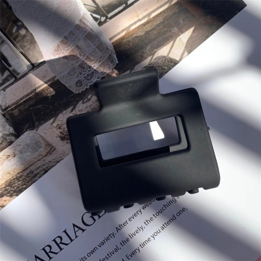 simple style solid color arylic hair claws 1 piece