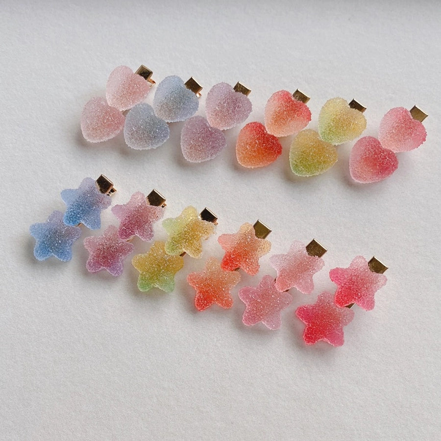 Korean version of the new imitation candy love stars hairpin hairband small cute rubber band headdress baby accessories