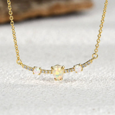 Copper Brass 18K Gold Plated Inlay Tortoise Geometric Animal Artificial Gemstones Zircon Necklace