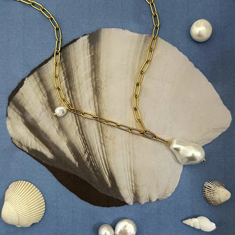 Jewelry Simple Style Classic Style Irregular 304 Stainless Steel 18K Gold Plated Pendant Necklace