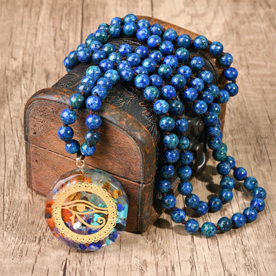 Vintage Style Ethnic Style Moon natural stone Pendant Necklace In Bulk