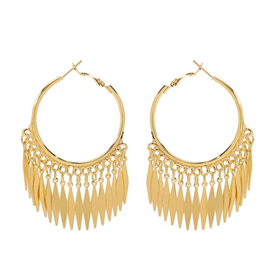 1 Pair Retro Round Star Heart Shape Plating Iron Gold Plated Earrings