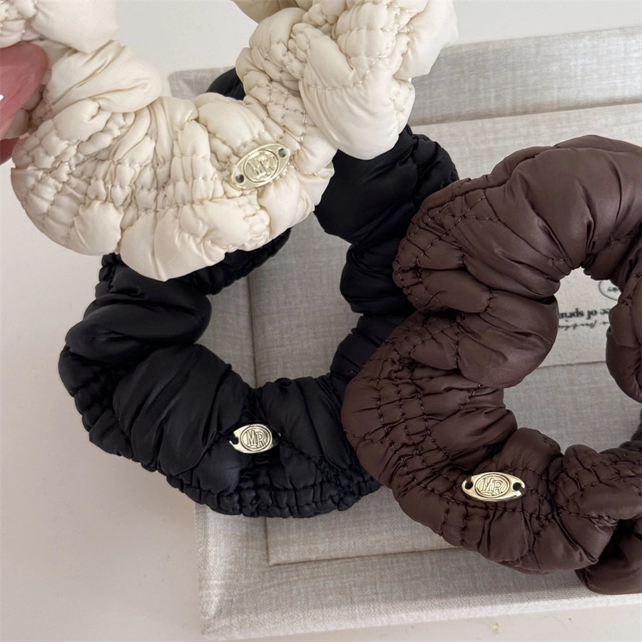 Women's Modern Style Classic Style Solid Color Cloth Pleated Hair Tie