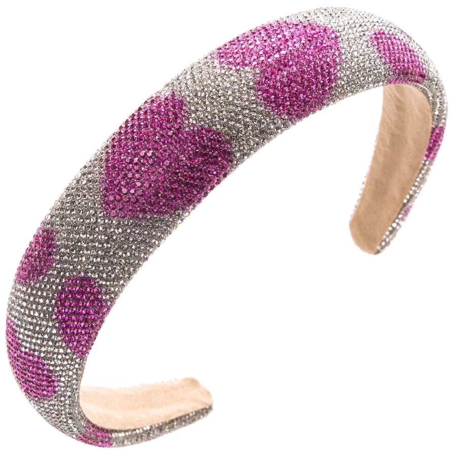 Women's Simple Style Color Block Cloth Inlay Rhinestones Hair Band