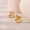 Jewelry Vintage Style Simple Style Geometric 304 Stainless Steel 18K Gold Plated Open Rings