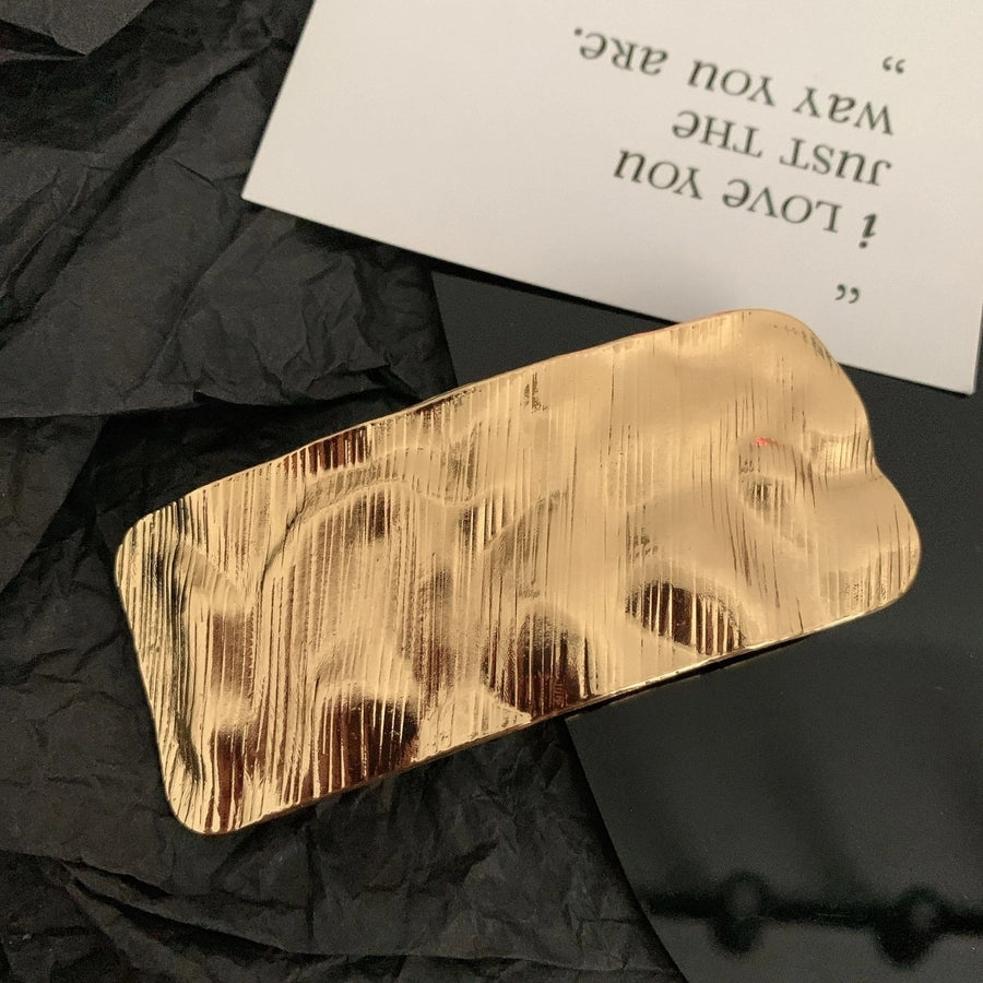 Women's Exaggerated Artistic Square Alloy Hair Clip