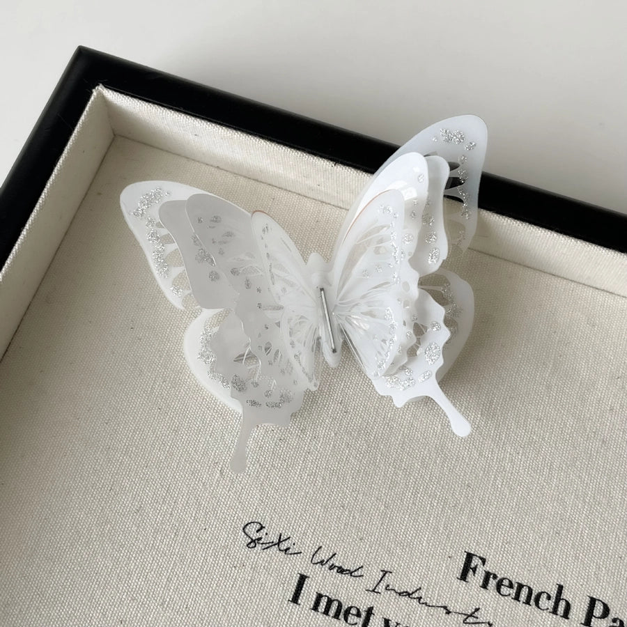 Women's Sweet Cool Style Butterfly Metal Plating Hair Claws