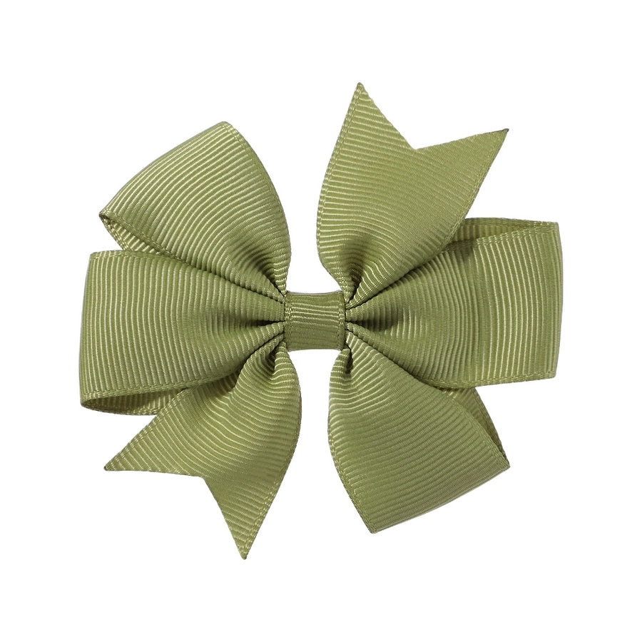 fashion solid color bow knot cloth hair clip 1 piece