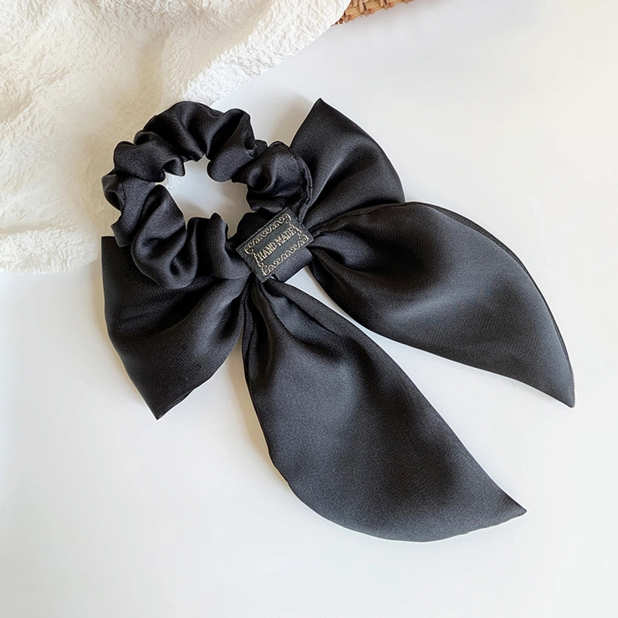 Women's Cute Vacation Solid Color Bow Knot Cloth satin Hair Tie