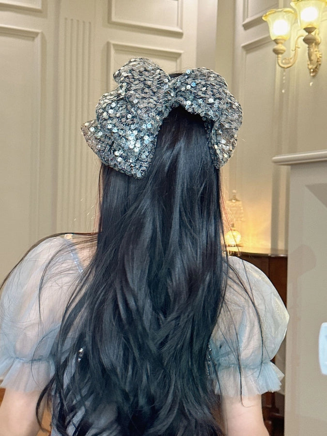 Women's Sweet Simple Style Bow Knot Gauze Hair Clip