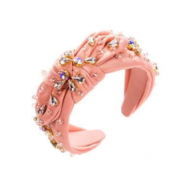 luxurious knot cloth rhinestone inlay rhinestones hair band
