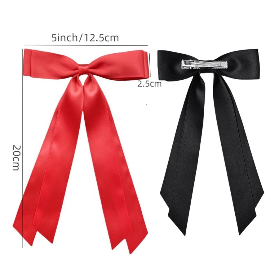 Kid'S Simple Style Bow Knot Polyester Hair Clip