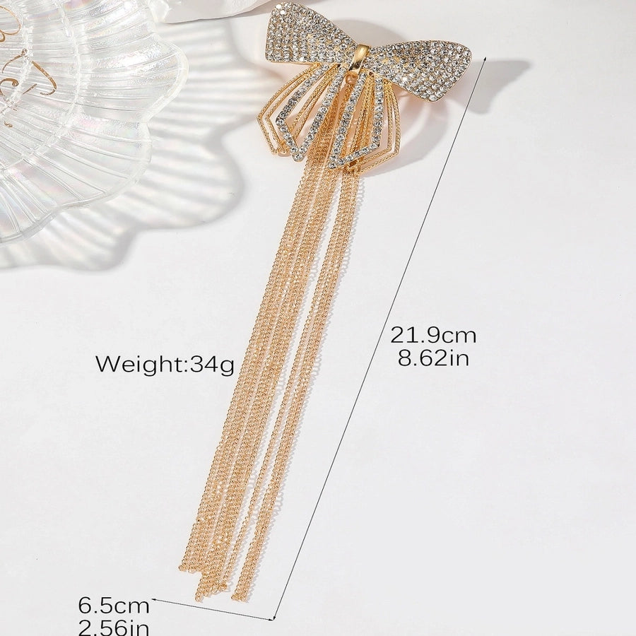 vintage style bow knot alloy plating hair clip