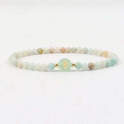 Elegant Simple Style Classic Style Letter natural stone Copper Bracelets In Bulk