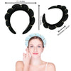 simple style color block towel velvet hair band