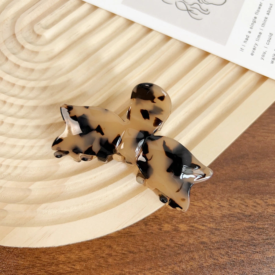 Women's Elegant Color Block Acetic acid sheets Bowknot Hair Claws