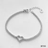 Casual Elegant Heart Shape 304 Stainless Steel 16K Gold Plated White Gold Plated Bracelets Bangle In Bulk