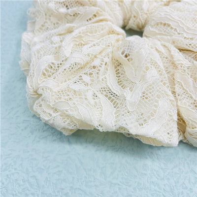simple style solid color cloth lace hair tie 1 piece