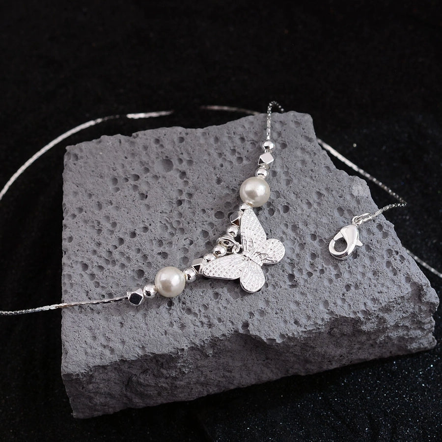 Jewelry Elegant Luxurious Butterfly Copper Necklace